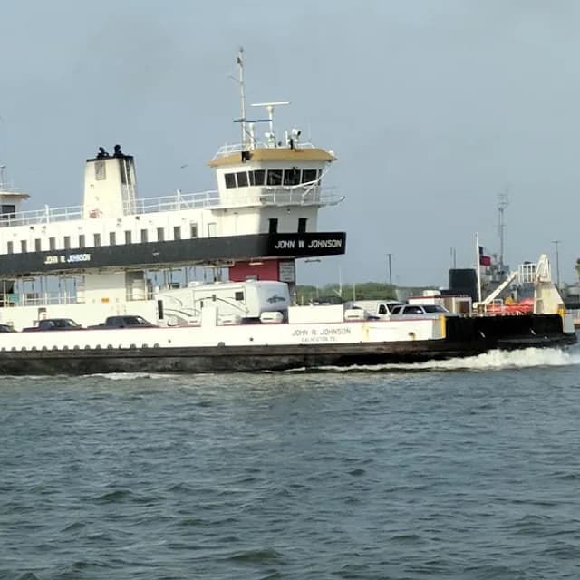 Galveston-Port Bolivar Ferry — 45 min round trip pre-cruise activity near Port of Galveston
