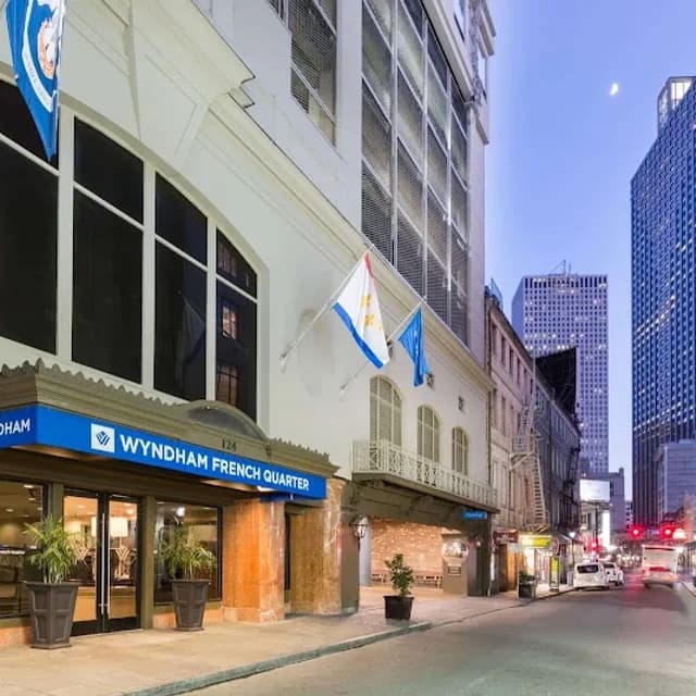Wyndham New Orleans French Quarter — pre-cruise hotel 8 min drive from Port of New Orleans