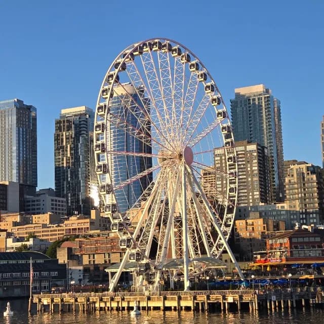 Seattle Great Wheel — 30 min pre-cruise activity near Port of Seattle
